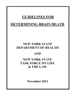 Guidelines for Determining Brain Death