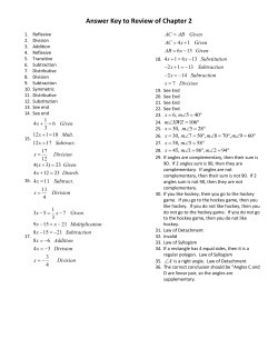 Answers Ch. 2 Review