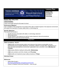 Classroom Procedures