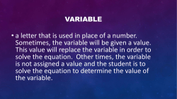 Algebra Key Terms