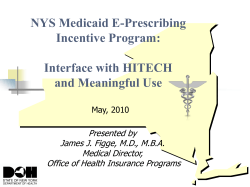 Electronic Health Record (EHR) Technology and e-Prescribing