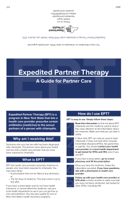 Expedited Partner Therapy: A Guide for Partner Care