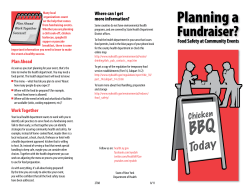 Planning a Fundraiser? Food Safety at Community Events