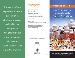 Attention Doctors! How You Can Help Patients with Opioid Addiction