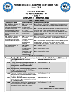 UNIT 2 WEEK 4 LESSON PLANS