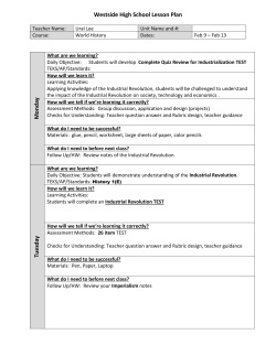Lesson Plans 2/9-2/13