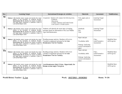 Lesson Plans 10/27-10/31