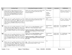 Lesson Plans 10/6-10/10