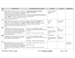 Lesson Plans 9/15-9/19