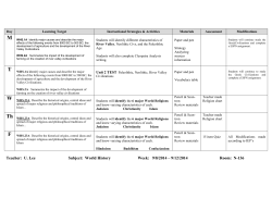 Lesson Plans 9/8-9/12