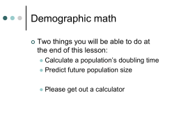 Notes: Demographic math