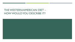 Notes: American Diet