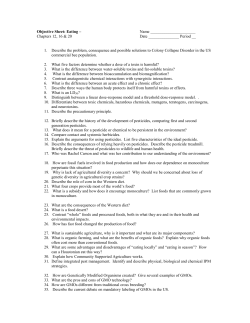 AP Food Objective Sheet