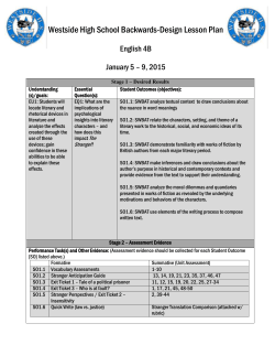 English 4A 4th Six Weeks Spring 2015