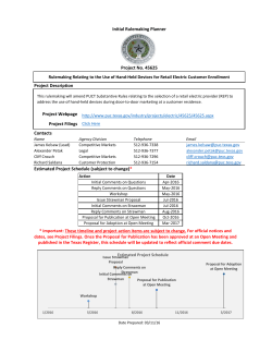 Rulemaking Planner and Timeline