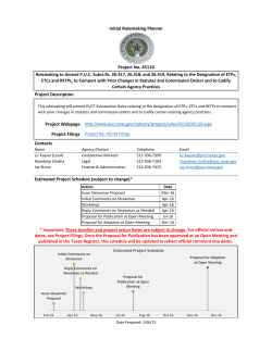 Project Schedule and Timeline