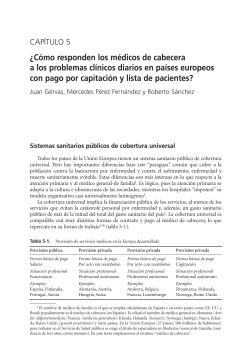 C mo responden los m dicos de cabecera a los problemas cl nicos diarios en pa ses europeos con pago por capitaci n y lista de pacientes?
