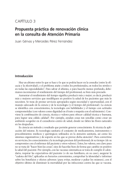 Propuesta pr ctica de renovaci n cl nica en la consulta de Atenci n Primaria.