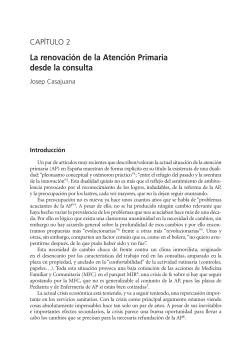 La renovaci n de la Atenci n Primaria desde la consulta