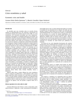 Crisis econ mica y salud