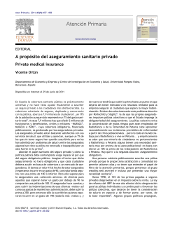 A prop sito del aseguramiento sanitario privado
