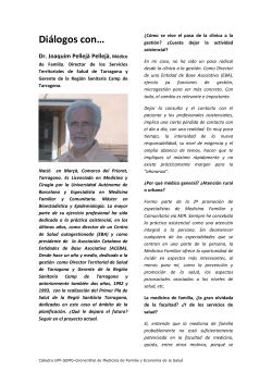 Di&aacute;logo Dr. Joaquim Pellej&agrave;
