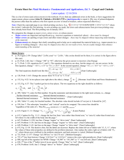 Errata sheet and instructions for reporting errors in the book.