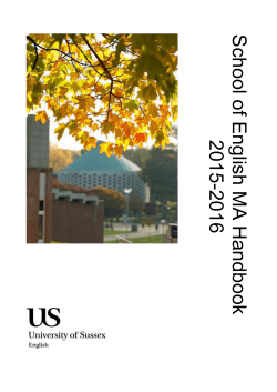 School of English MA Handbook 2015-16 [DOC 784.00KB]