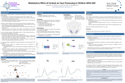 Modulatory effect of context on children with ASD
