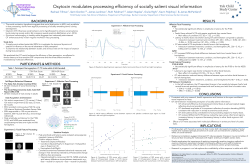 Oxytocin modulates processing efficiency of socially salient visual information