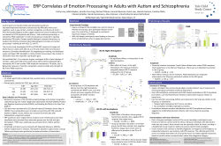 ERP correlates of emotion processing in adults with autism and schizophrenia