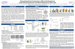 Dissociating social functioning in ASD and schizophrenia using clinical assessment and neural response to gaze cues