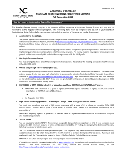 Admission Procedures