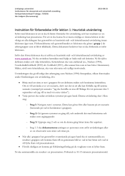 Instruktionfrfrberedelseinfrlektion1