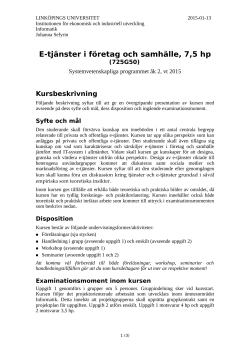 H r finns kursinformationen.