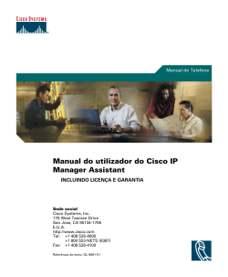 Manual do utilizador do Cisco Unified CallManager Assistant para o Cisco Unified CallManager 4.2