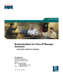 Cisco Unified CallManager Assistant &acirc;&euro;&ldquo; Brukerh&Atilde;&yen;ndbok for Cisco Unified Callmanager 4.2