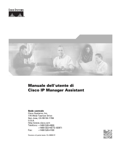 Manuale dell'utente di Cisco IP Manager Assistant per Cisco CallManager 4.1.2