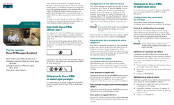 Livret de r&Atilde;&copy;f&Atilde;&copy;rence de Cisco IP Manager Assistant pour managers pour Cisco CallManager 4.0