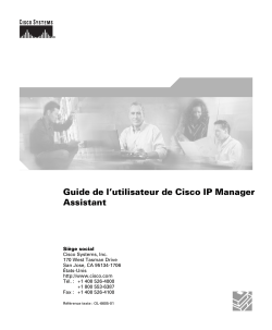 Guide de l'utilisateur de Cisco IP Manager Assistant pour Cisco CallManager 4.1.2