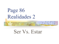 Ser Estar