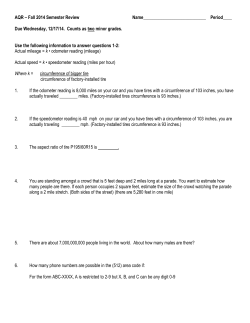 Fall Semester Review