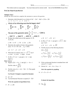 Spring Final Exam Review and Answer Key