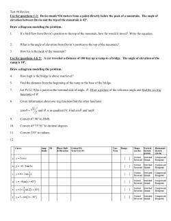 Test #6 Review (blank)