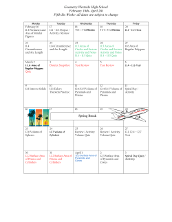 Calendar over 5th Six Weeks