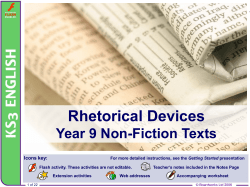 Rhetorical Devices PPT