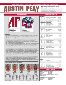Austin Peay Game Notes