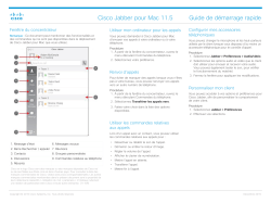 Guide de démarrage rapide Cisco Jabber pour Mac 11.5