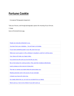 Fortune Cookie