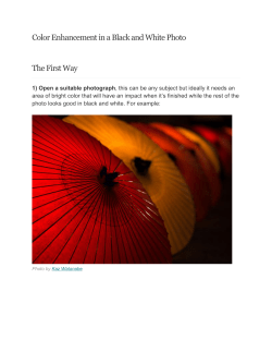 Color Enhancement with a B/W Photo